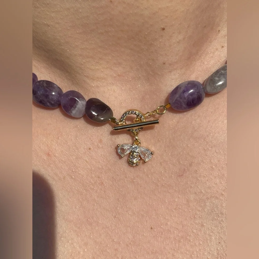 HANDMADE CRYSTAL QUARTZ JEWELRY NECKLACE - Picture 3 of 5